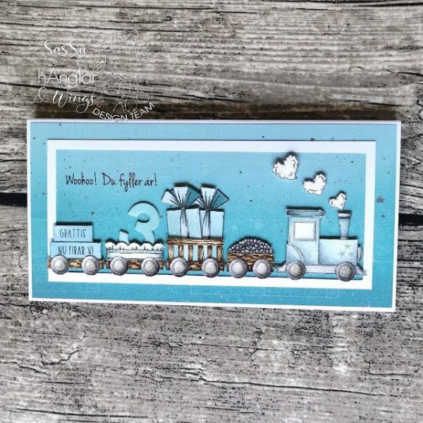 hÄnglar & Wings - A6 Clear Stamps - Lok & vagnar - Bilde 5