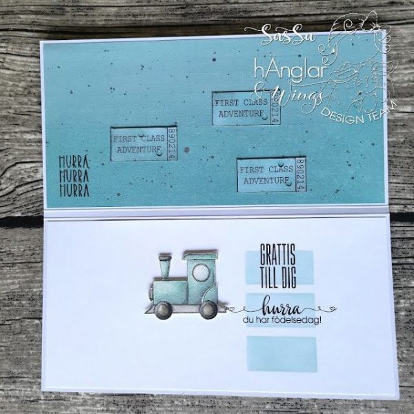 hÄnglar & Wings - A6 Clear Stamps - Lok & vagnar - Bilde 6