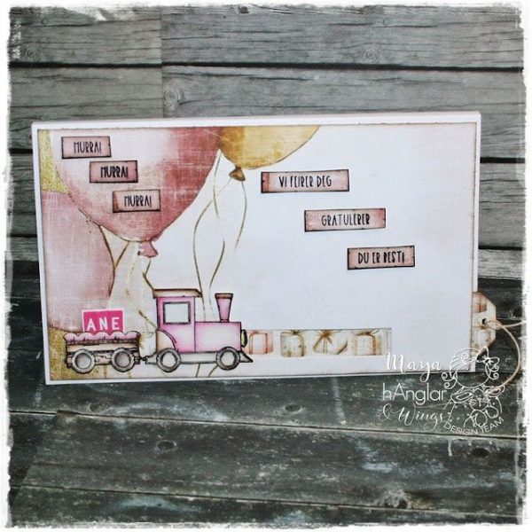 hÄnglar & Wings - A6 Clear Stamps - Lok & vagnar - Bilde 11