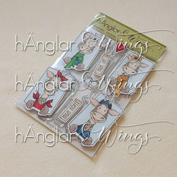 hÄnglar & Wings - A6 Clear Stamps - Rutgiraffer