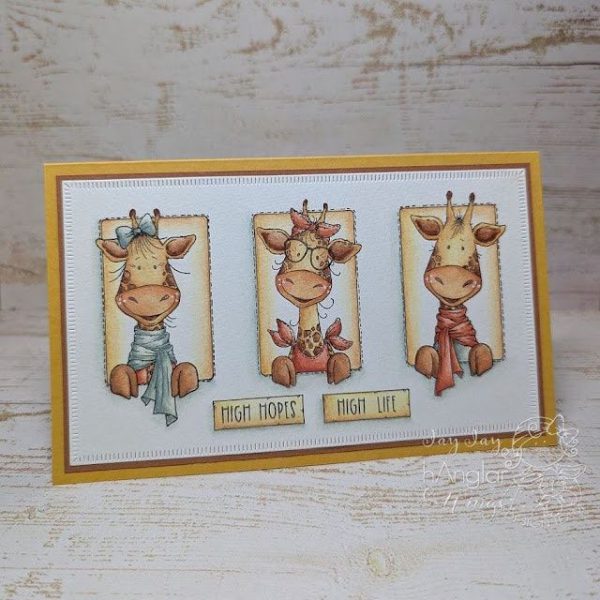 hÄnglar & Wings - A6 Clear Stamps - Rutgiraffer - Bilde 4