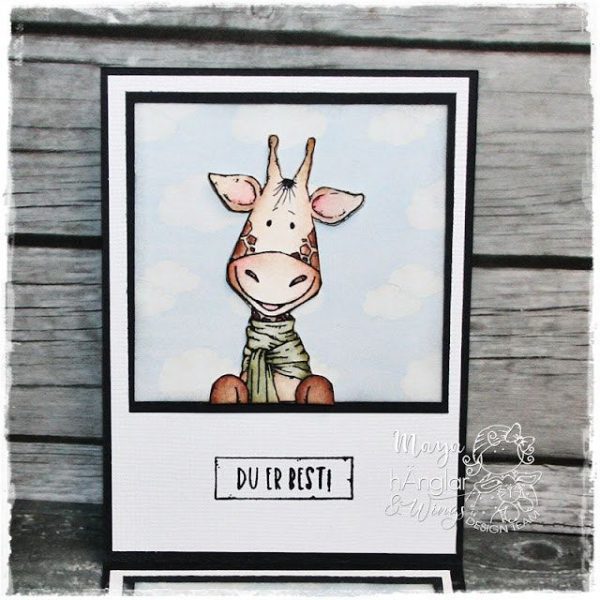 hÄnglar & Wings - A6 Clear Stamps - Rutgiraffer - Bilde 6