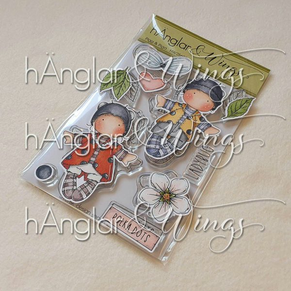hÄnglar & Wings - A6 Clear Stamps - Pigg & Piga
