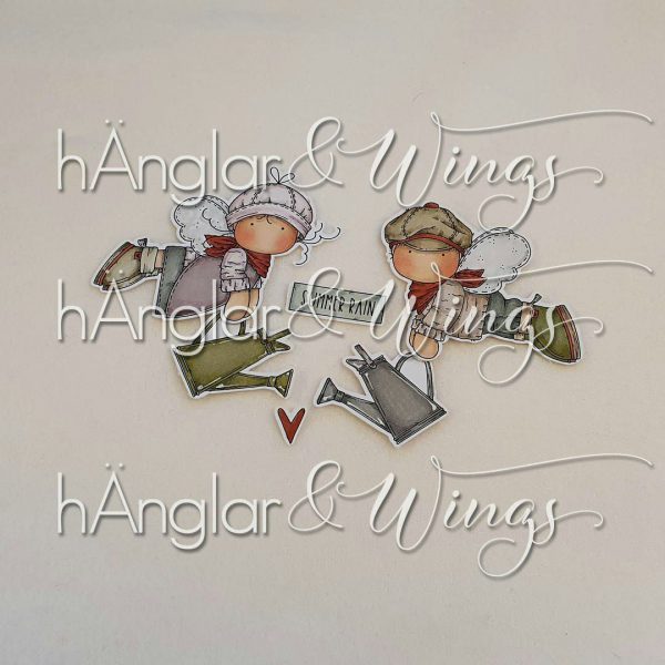 hÄnglar & Wings - A6 Clear Stamps - Bevattnare - Bilde 2