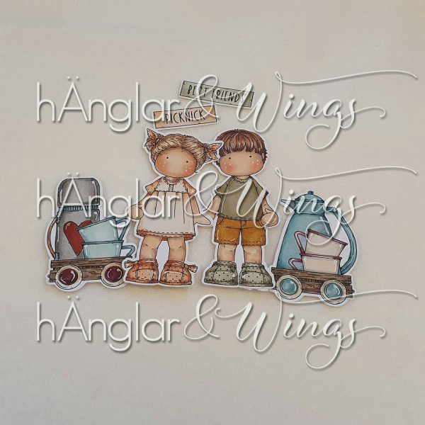 hÄnglar & Wings - A6 Clear Stamps - Sommarpicknick - Bilde 2