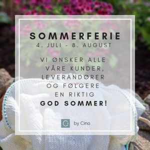 Sommerferie og viktig info vedrørende bestillinger i sommer!