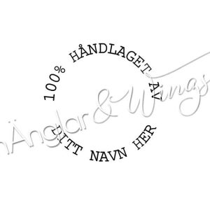 hÄnglar & Wings - Personlig stempel 282