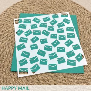 Create A Smile - Happy Mail Stencil