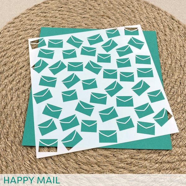 Create A Smile - Happy Mail Stencil