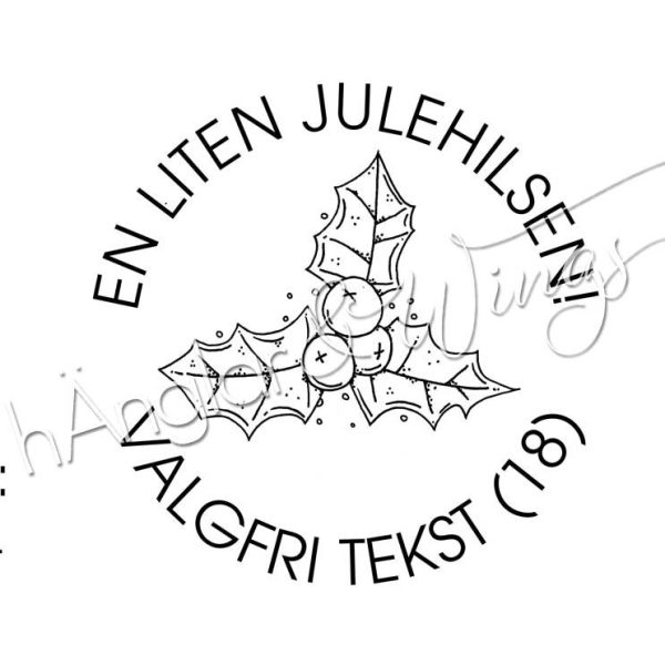 hÄnglar & Wings - Personlig stempel 332