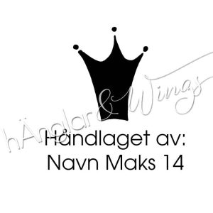 hÄnglar & Wings - Personlig stempel 331