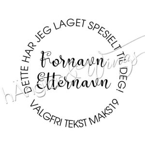 hÄnglar & Wings - Personlig stempel 330