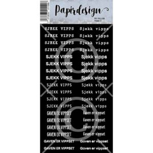Papirdesign - Klistremerker - Vipps, sort