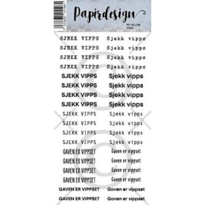 Papirdesign - Klistremerker - Vipps, hvit