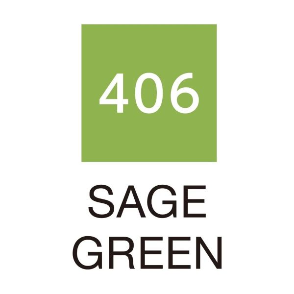 ZIG Clean Color Real Brush - 406 Sage Green - Bilde 2