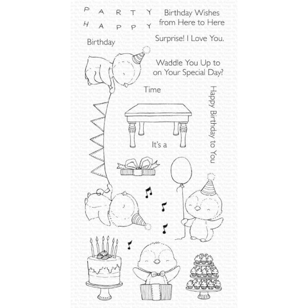 My Favorite Things - Penguin Party Clear Stamps