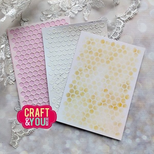 Craft & You - Honeycomb Stencil - Bilde 2