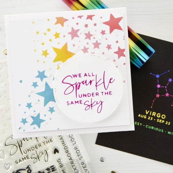 Spellbinders - Star Bright Stencil - Bilde 4