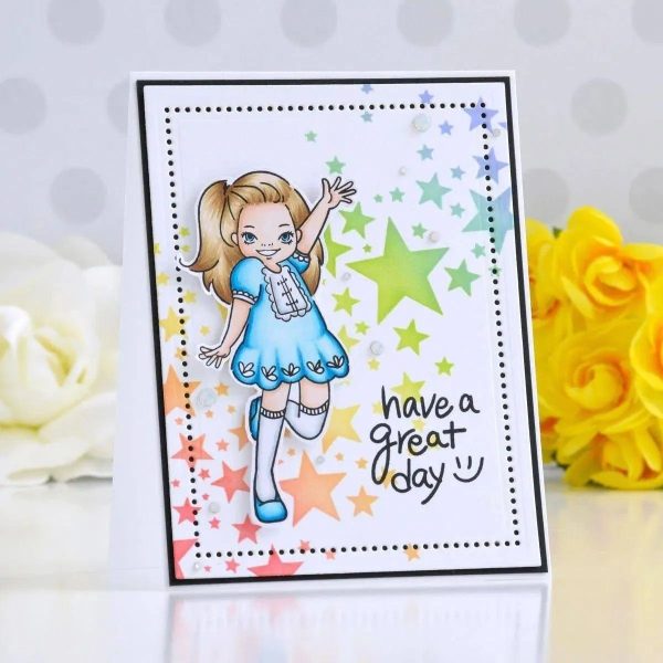 Spellbinders - Star Bright Stencil - Bilde 2