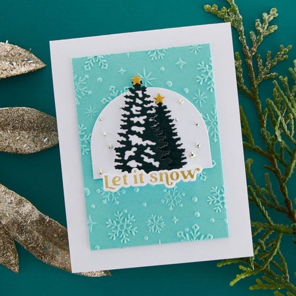 Spellbinders - Sparkling Snow 3D Embossing Folder - Bilde 3