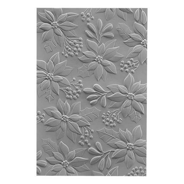Spellbinders - Scenic Poinsettias 3D Embossing Folder