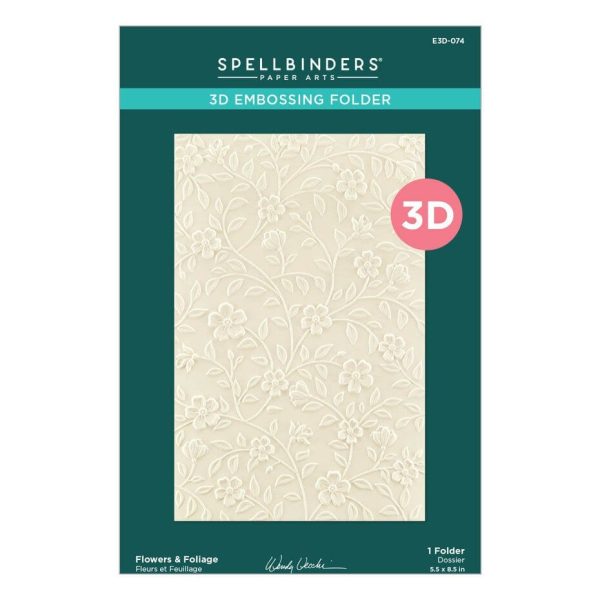 Spellbinders - Flowers & Foliage 3D Embossing Folder - Bilde 2