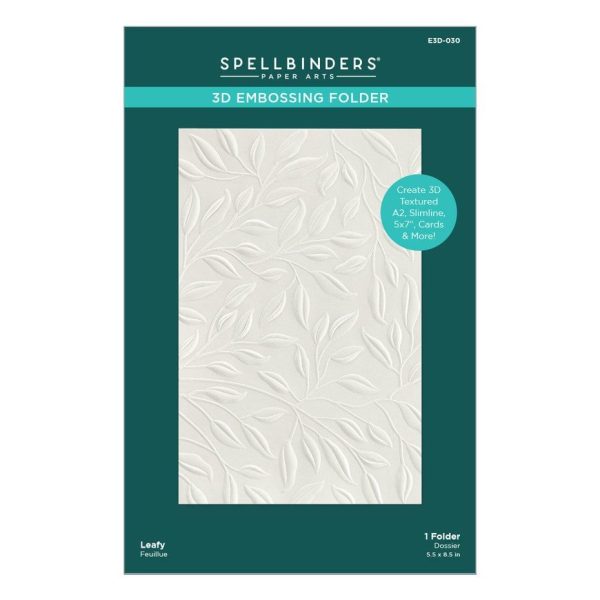 Spellbinders - Leafy 3D Embossing Folder - Bilde 2