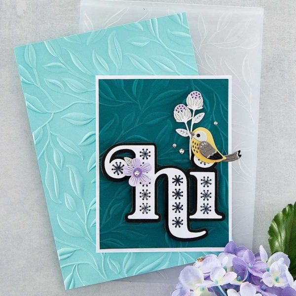 Spellbinders - Leafy 3D Embossing Folder - Bilde 3