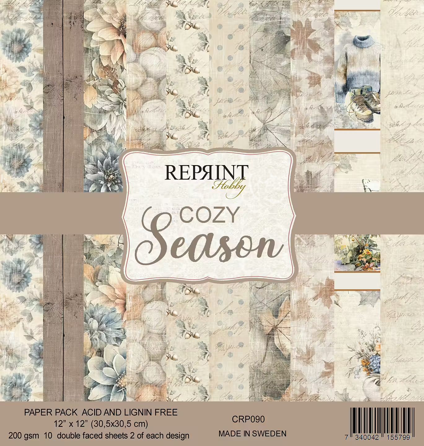 Reprint - 12x12 Paper Pack - Cozy Season