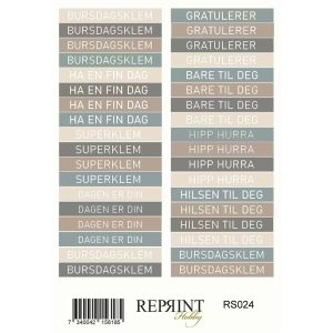 Reprint - Klistremerker - Cozy Season - Norsk