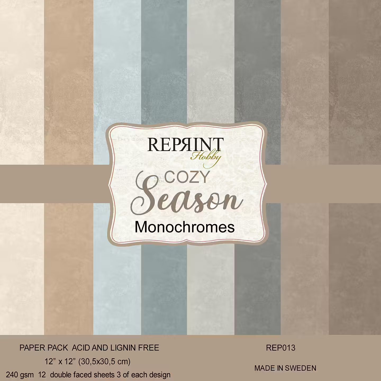 Reprint - Monochromes 12x12 - Cozy Season