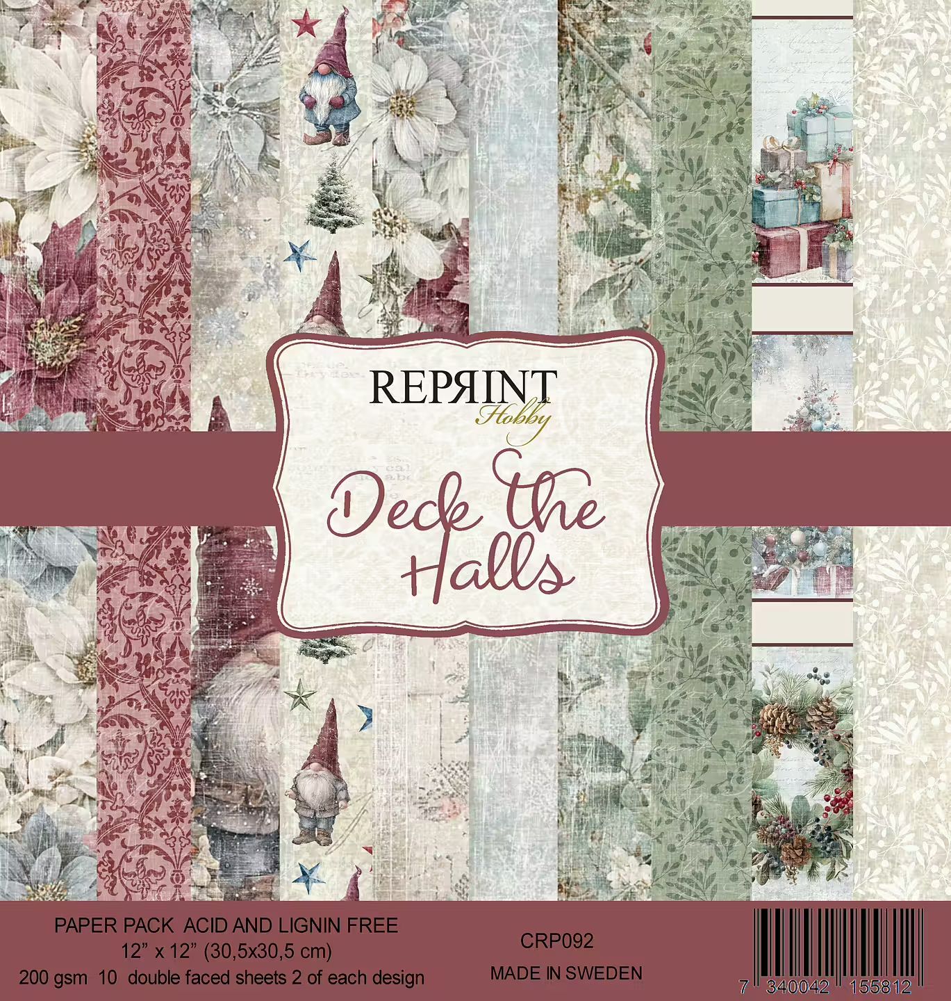 Reprint - 12x12 Paper Pack - Deck the Halls