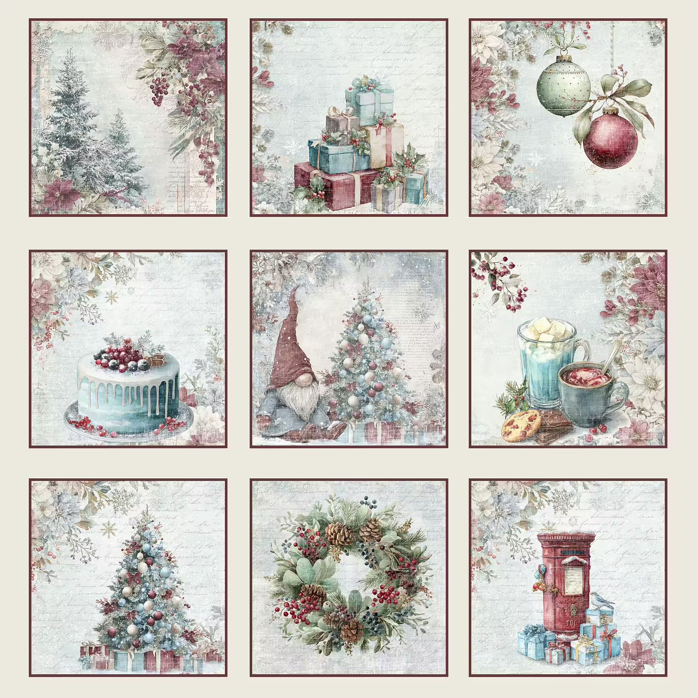 Reprint - 8x8 Paper Pack - Deck the Halls - Bilde 10