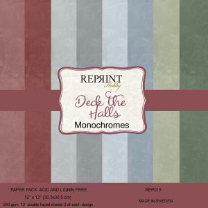 Reprint - Monochromes 12x12 - Deck the Halls