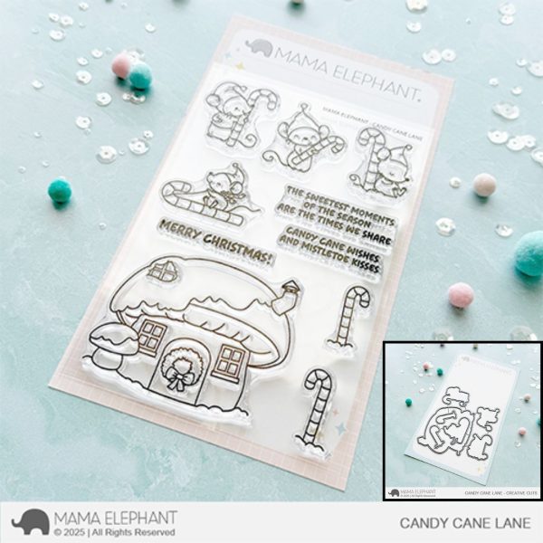 Mama Elephant - Candy Cane Lane Stamp & Die Bundle