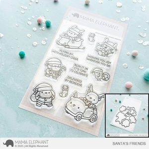 Mama Elephant - Santa's Friends Stamp & Die Bundle