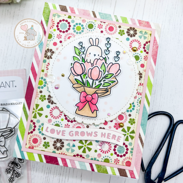 Mama Elephant - Build a Bouquet Stamp & Die Bundle - Bilde 6