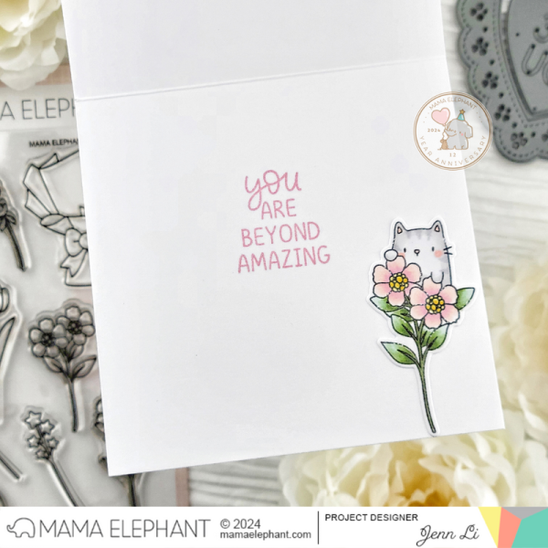 Mama Elephant - Build a Bouquet Stamp & Die Bundle - Bilde 3