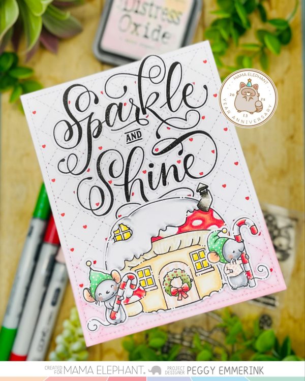 Mama Elephant - Candy Cane Lane Stamp & Die Bundle - Bilde 2