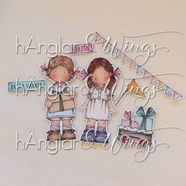 hÄnglar & Wings - A6 Clear Stamps - Nu firar vi! - Bilde 2
