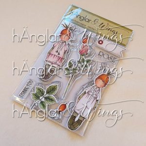 hÄnglar & Wings - A6 Clear Stamps - Långa Rosknoppar