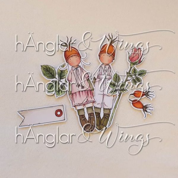 hÄnglar & Wings - A6 Clear Stamps - Långa Rosknoppar - Bilde 2