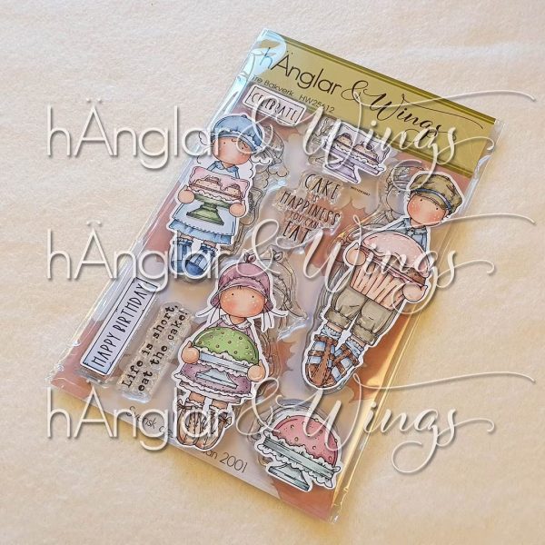 hÄnglar & Wings - A6 Clear Stamps - Tre Bakverk (Höstkit)