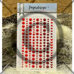 Papirdesign - Dotter - Rød