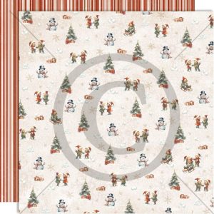 Papirdesign - 12x12 - Julekveld - Barnas jul