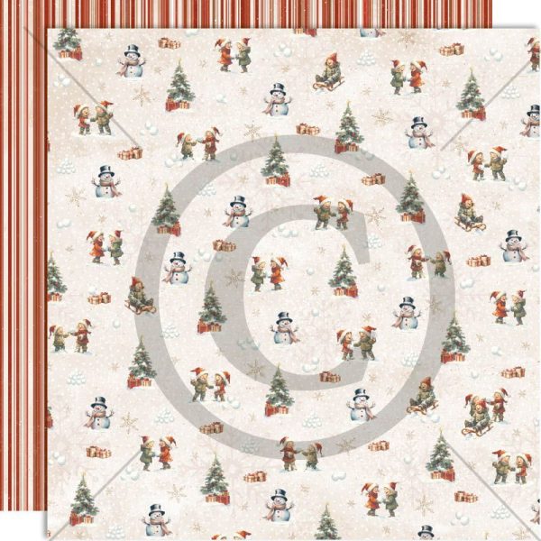Papirdesign - 12x12 - Julekveld - Barnas jul