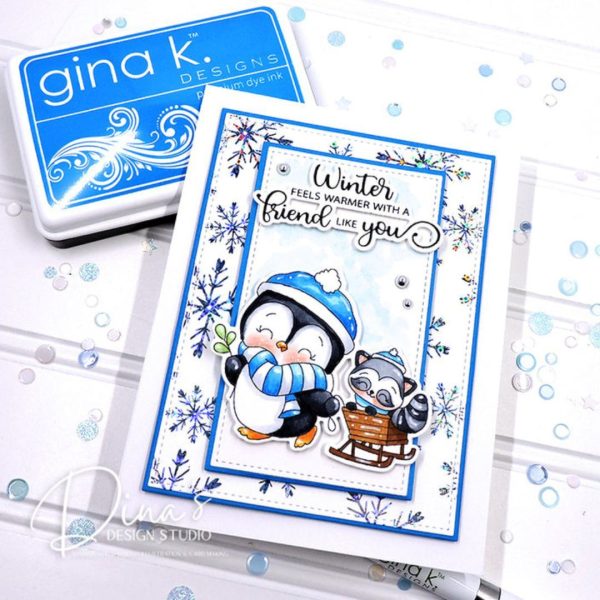 Gina K. Designs - Furry Flurries Clear Stamps - Bilde 2