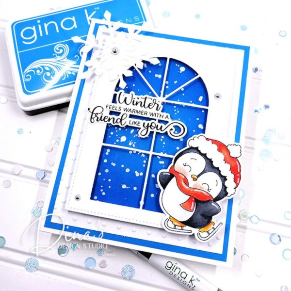 Gina K. Designs - Furry Flurries Clear Stamps - Bilde 3
