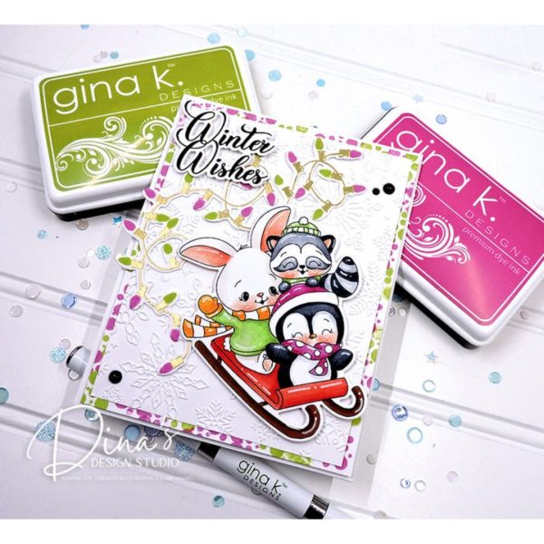 Gina K. Designs - Furry Flurries Clear Stamps - Bilde 8