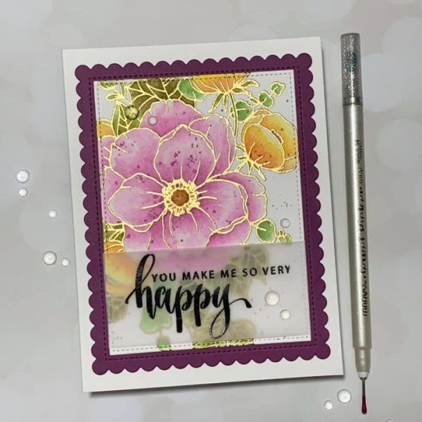 Gina K. Designs - Happy Flowers Stamp & Die Bundle - Bilde 3